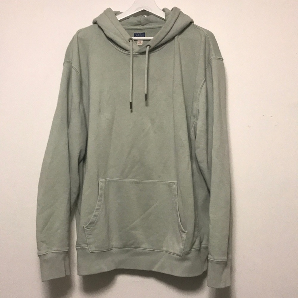 J. CREW MINT GREEN FRENCH TERRY COTTON HOODIE XL